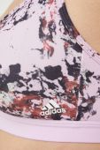 Бюстгальтер для йоги adidas Performance Yoga Essentials колір фіолетовий візерунок (2889010)