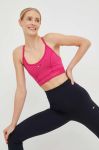 Спортивний бюстгальтер Tommy Hilfiger колір рожевий однотонний Спортивний бюстгальтер Tommy Hilfiger колір рожевий однотонний