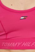 Спортивний бюстгальтер Tommy Hilfiger колір рожевий однотонний Спортивний бюстгальтер Tommy Hilfiger колір рожевий однотонний
