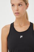 Спортивний бюстгальтер Fila Radford колір чорний однотонний
