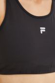 Спортивний бюстгальтер Fila Radford колір чорний однотонний