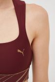 Спортивний бюстгальтер Puma Deco Glam колір бордовий