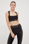 Спортивний бюстгальтер Puma Deco Glam колір чорний Спортивний бюстгальтер Puma Deco Glam колір чорний