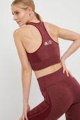 Спортивний бюстгальтер The North Face колір бордовий візерунок Спортивний бюстгальтер The North Face колір бордовий візерунок