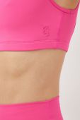 Спортивний бюстгальтер P.E Nation Amplify колір рожевий однотонний