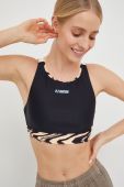 Спортивний бюстгальтер P.E Nation New Wave колір чорний візерунок Спортивний бюстгальтер P.E Nation New Wave колір чорний візерунок