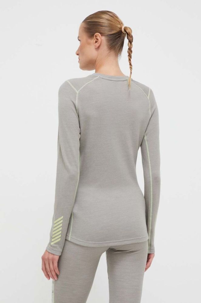 Helly Hansen Функціональний лонгслів Lifa Merino Midweight колір зелений (3457419) фото 3