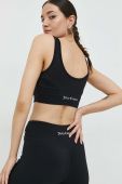 Спортивний бюстгальтер Juicy Couture Lazlo колір чорний однотонний