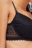 Бюстгальтер Etam колір чорний мереживо однотонний (2540726)