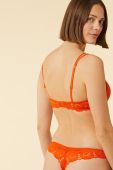 Бюстгальтер Etam колір помаранчевий мереживо однотонний (2539946)