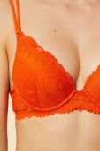 Бюстгальтер Etam колір помаранчевий мереживо однотонний (2539946)