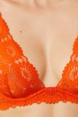 Бюстгальтер Etam колір помаранчевий мереживо однотонний (2542895)