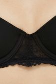 Бюстгальтер United Colors of Benetton колір чорний мереживо однотонний (2869250)