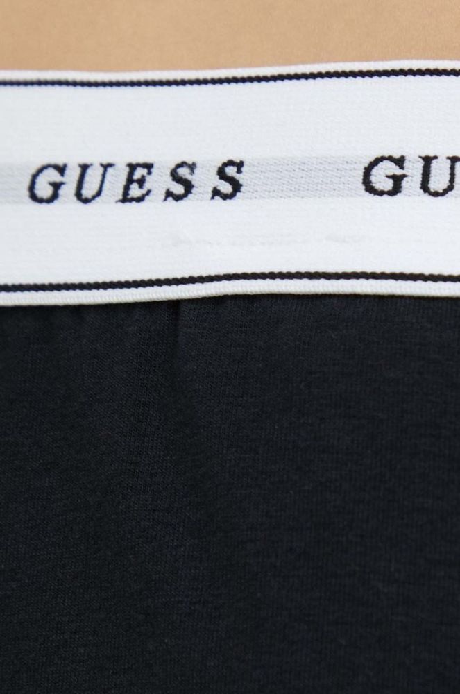 Піжама Guess жіноча колір чорний фото 6