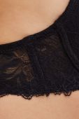 Бюстгальтер Guess колір чорний мереживо однотонний (2919184)