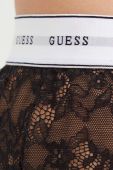 Піжама Guess жіноча колір чорний прозора