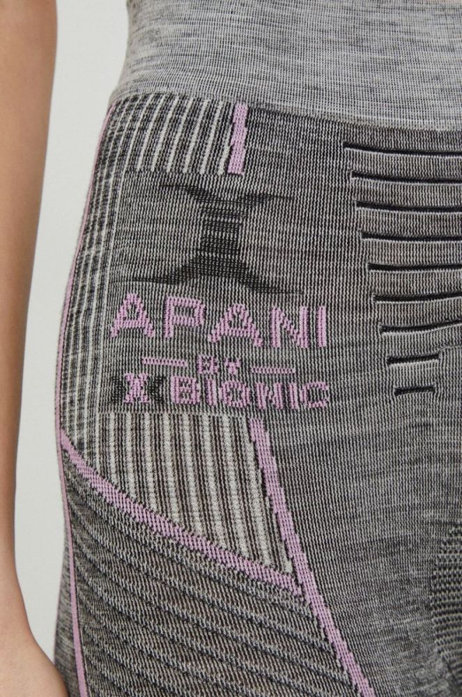 Функціональні легінси X-Bionic Apani 4.0 Merino колір сірий фото 3