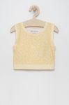 Дитячий топ Guess колір жовтий (2424338)
