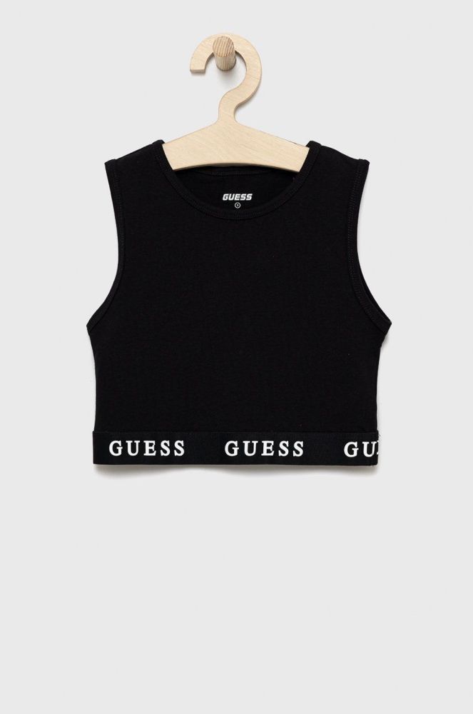 Дитячий топ Guess колір чорний (2420521)