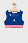 Дитячий спортивний бюстгальтер adidas Performance колір синій