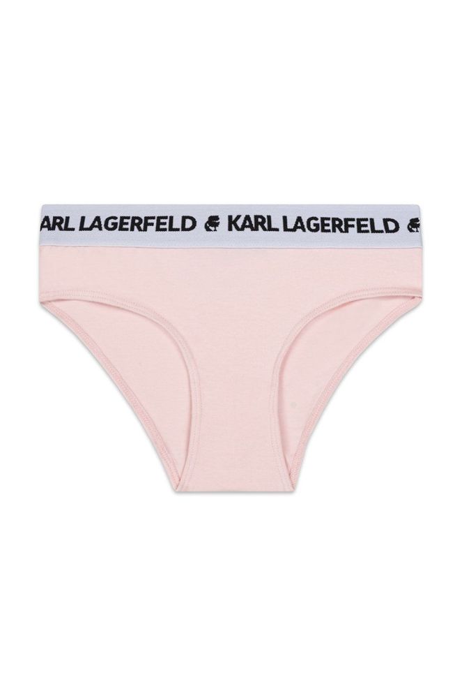 Дитячі труси Karl Lagerfeld (2-pack) колір рожевий