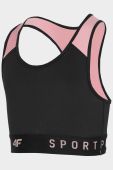 Дитячий спортивний бюстгальтер 4F колір чорний (2687555)
