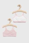 Дитячий бюстгальтер Polo Ralph Lauren 2-pack колір рожевий