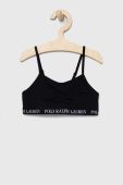 Дитячий бюстгальтер Polo Ralph Lauren 2-pack колір чорний Дитячий бюстгальтер Polo Ralph Lauren 2-pack колір чорний
