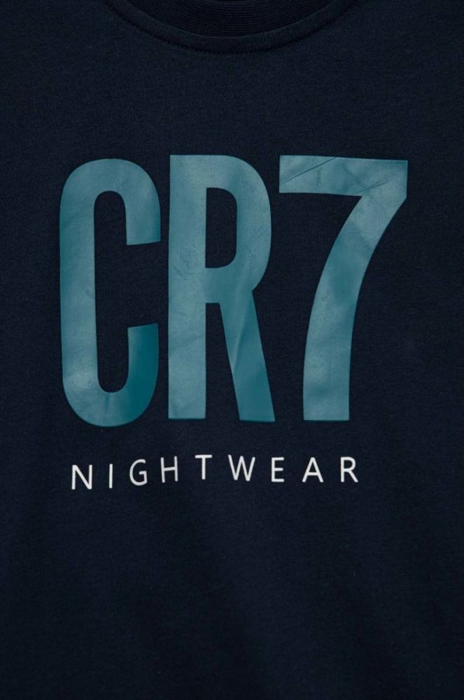 Дитяча бавовняна піжама CR7 Cristiano Ronaldo колір синій з принтом фото 3