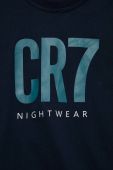 Дитяча бавовняна піжама CR7 Cristiano Ronaldo колір синій з принтом