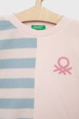 Дитяча піжама United Colors of Benetton колір рожевий