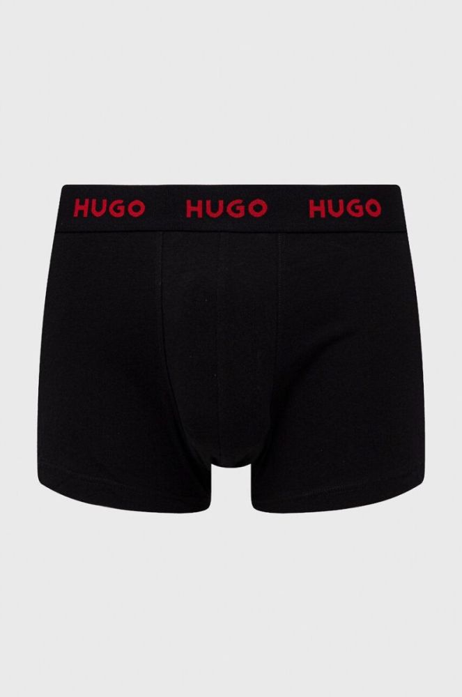 Боксери HUGO 3-pack чоловічі колір червоний (3480278) фото 2