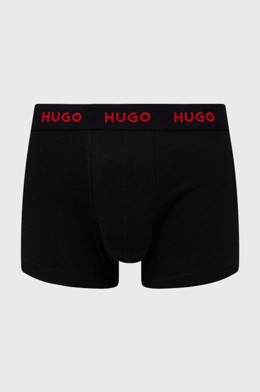 Боксери HUGO 3-pack чоловічі колір червоний (3480278) фото 2