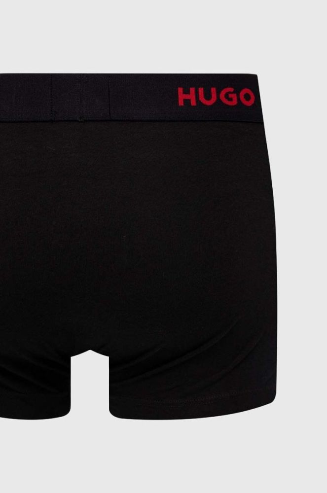 Боксери HUGO 3-pack чоловічі колір червоний (3480278) фото 4