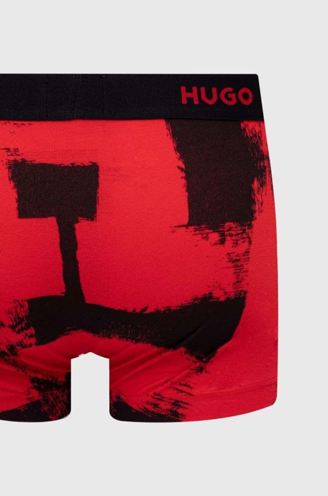 Боксери HUGO 3-pack чоловічі колір червоний (3480278) фото 5