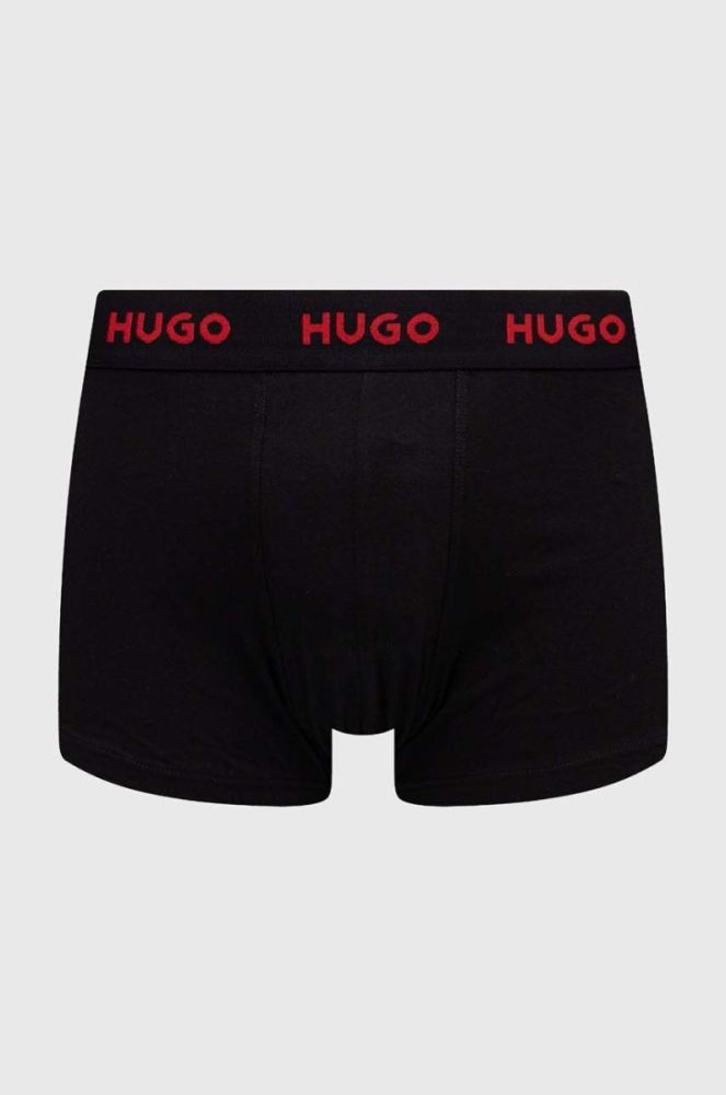 Боксери HUGO 3-pack чоловічі колір червоний (3287834) фото 2