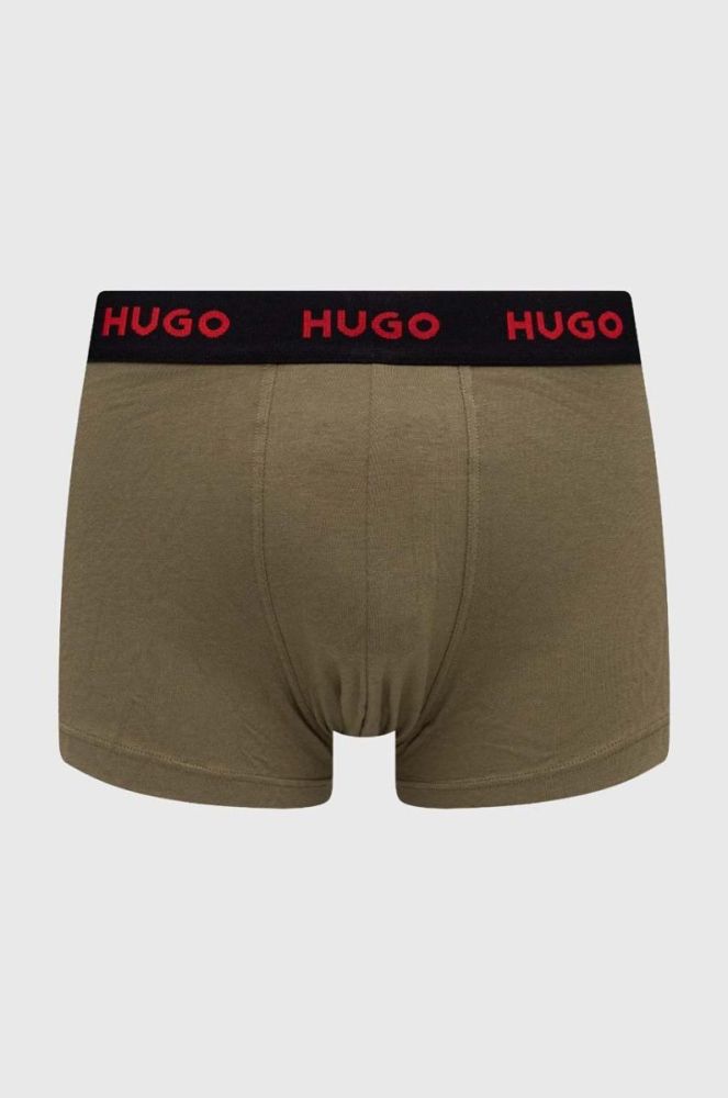 Боксери HUGO 3-pack чоловічі колір червоний (3287834) фото 3