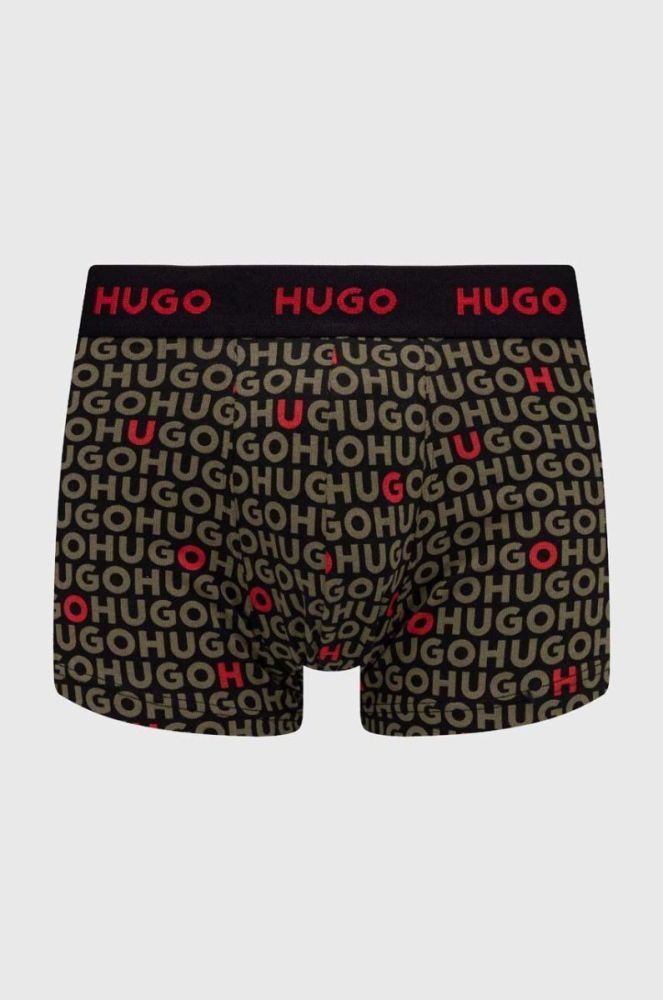 Боксери HUGO 3-pack чоловічі колір червоний (3287834) фото 4
