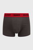 Боксери HUGO 3-pack чоловічі колір сірий (3480266)
