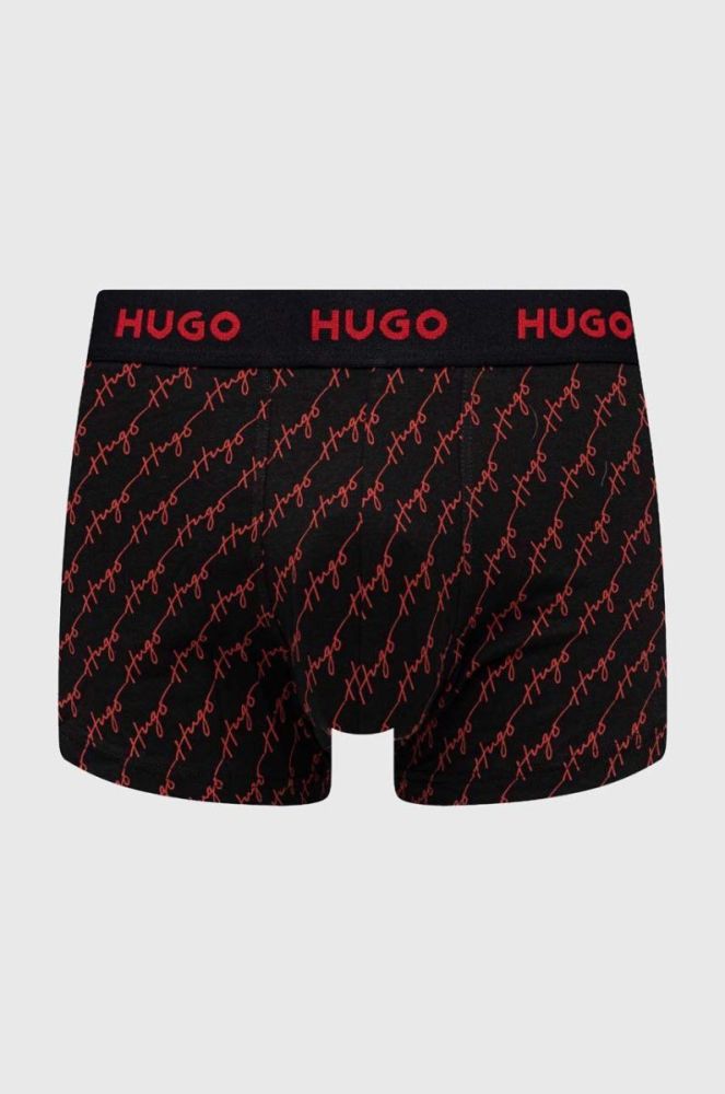 Боксери HUGO 3-pack чоловічі колір червоний (3076481) фото 2
