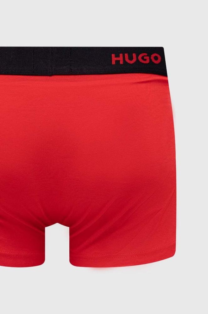 Боксери HUGO 3-pack чоловічі колір червоний (3076481) фото 7