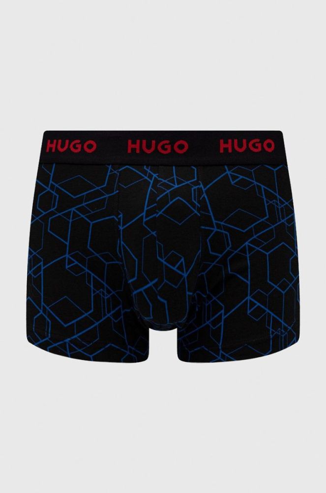 Боксери HUGO (3-pack) чоловічі колір синій (2502490) фото 3