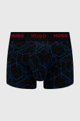 Боксери HUGO (3-pack) чоловічі колір синій (2502490)