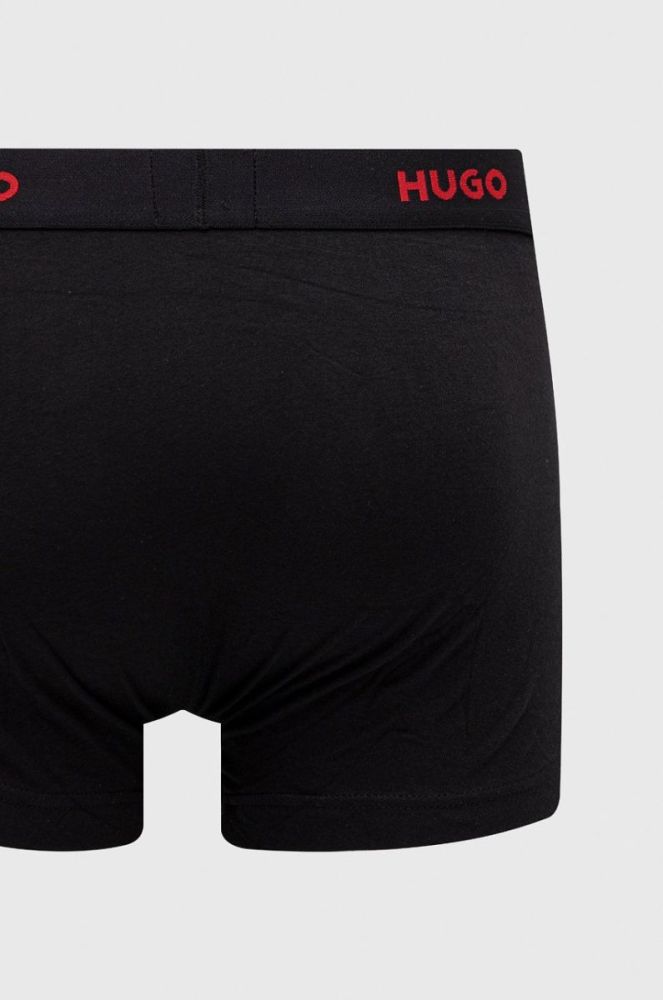 Боксери HUGO (3-pack) чоловічі колір синій (2502490) фото 5