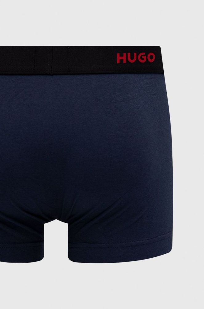 Боксери HUGO (3-pack) чоловічі колір синій (2502490) фото 7