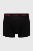 Боксери HUGO (3-pack) чоловічі колір чорний (2502688)
