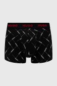 Боксери HUGO (3-pack) чоловічі колір чорний (2502688)