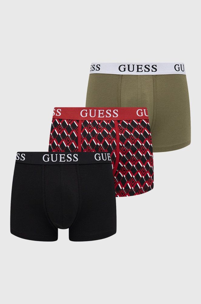 Боксери Guess 3-pack чоловічі колір чорний (2764694)