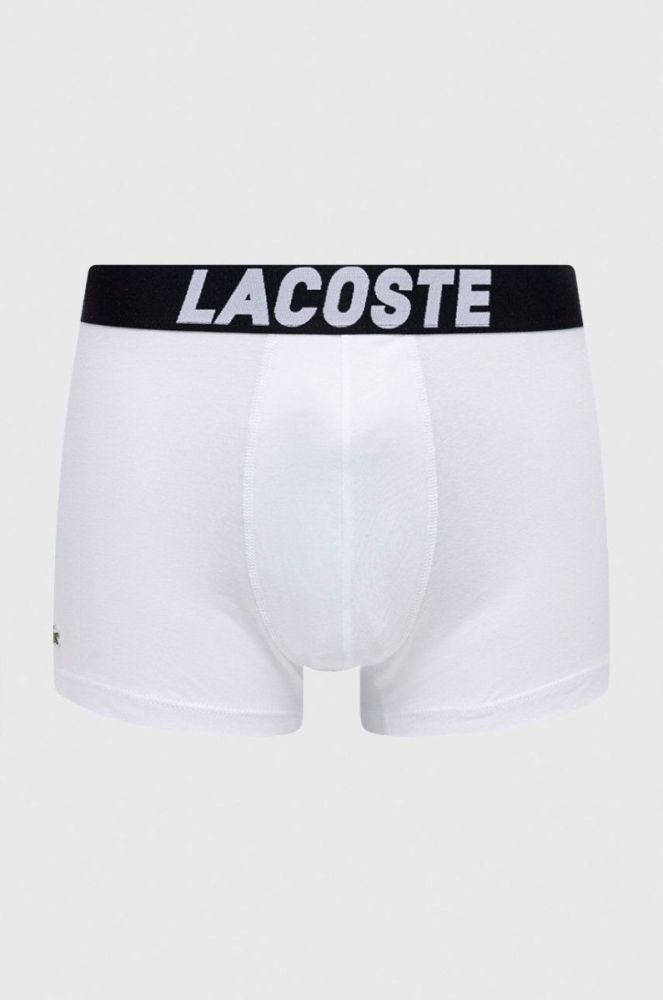 Боксери Lacoste (3-pack) чоловічі колір чорний фото 2