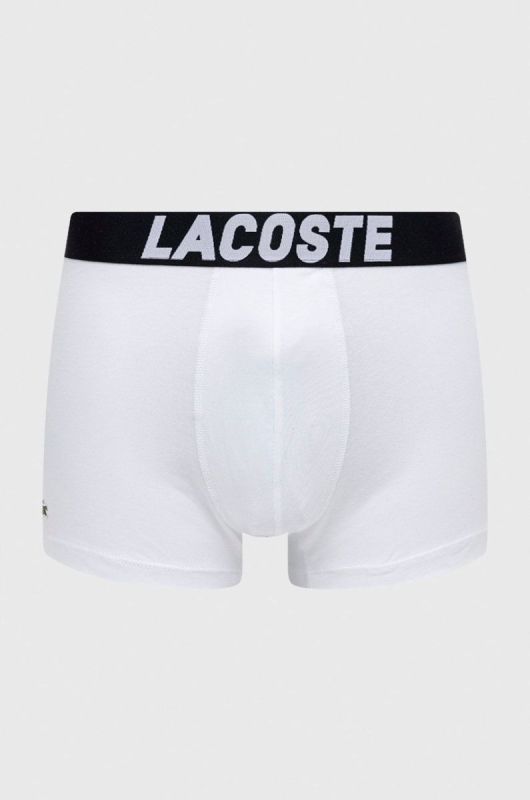 Боксери Lacoste (3-pack) чоловічі колір чорний фото 2